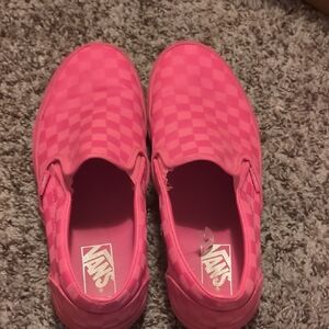 Vans Hot Pink Slip-On Shoes